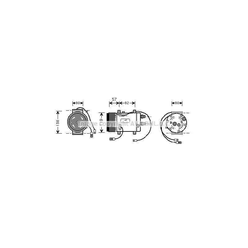 Compresseur, climatisation AVA QUALITY COOLING AIK008