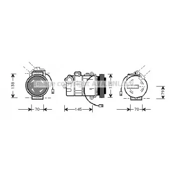 Compresseur, climatisation AVA QUALITY COOLING AIK011