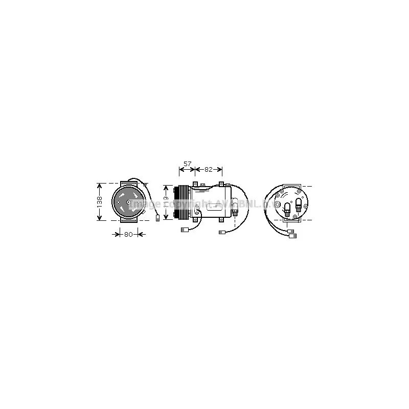 Compresseur, climatisation AVA QUALITY COOLING AIK143