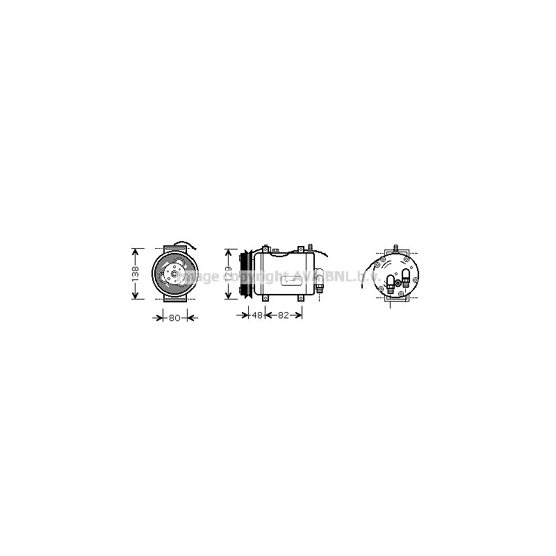 Compresseur, climatisation AVA QUALITY COOLING AIK228
