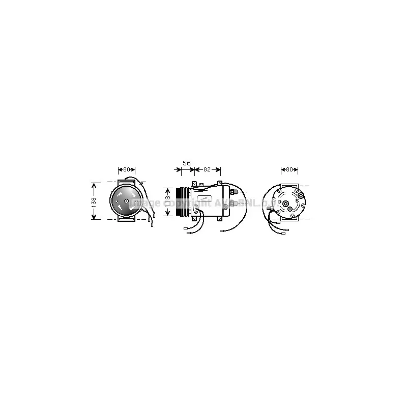Compresseur, climatisation AVA QUALITY COOLING AIK255