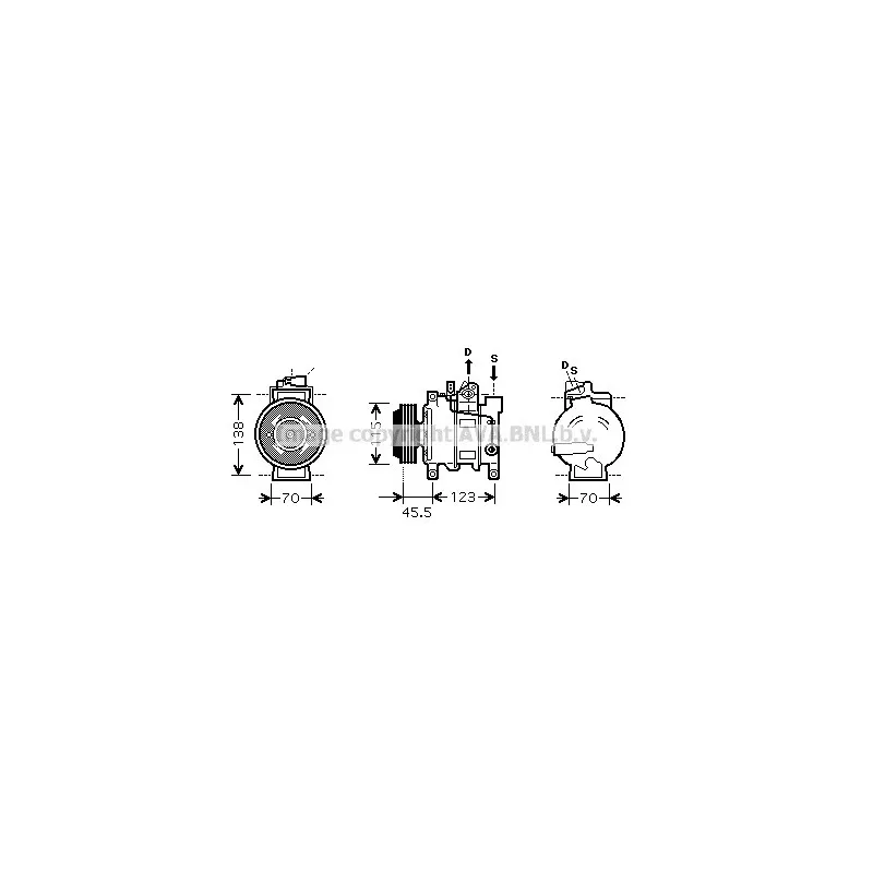 Compresseur, climatisation AVA QUALITY COOLING AIK281