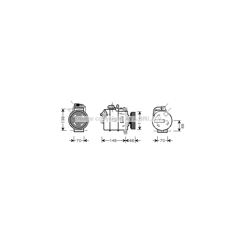 Compresseur, climatisation AVA QUALITY COOLING AIK282