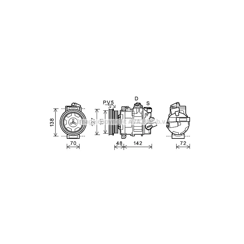Compresseur, climatisation AVA QUALITY COOLING AIK359