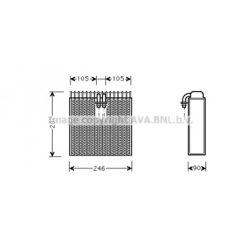 Evaporateur climatisation AVA QUALITY COOLING AIV031