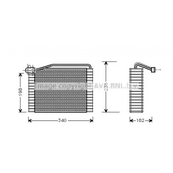 Evaporateur climatisation AVA QUALITY COOLING AIV142
