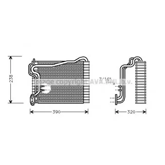 Evaporateur climatisation AVA QUALITY COOLING AIV145