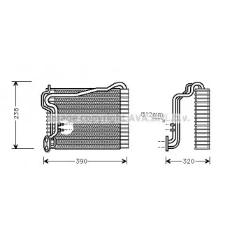 Evaporateur climatisation AVA QUALITY COOLING AIV146