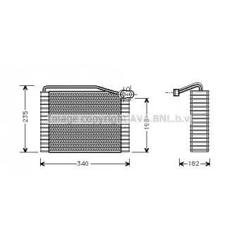 Evaporateur climatisation AVA QUALITY COOLING AIV149