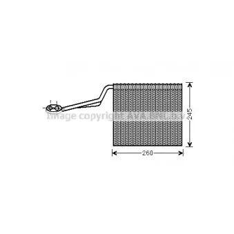 Evaporateur climatisation AVA QUALITY COOLING AIV322