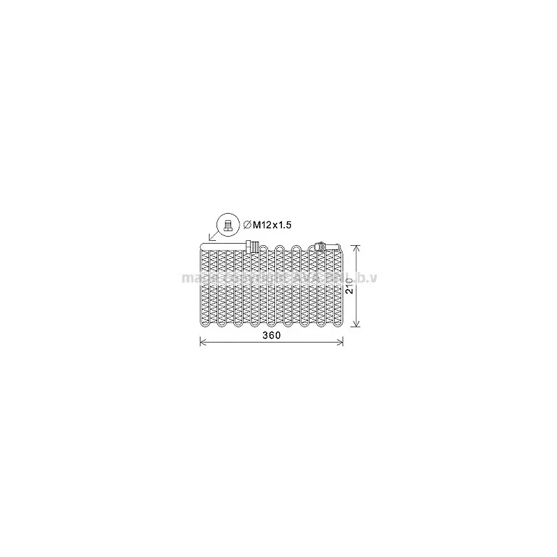 Evaporateur climatisation AVA QUALITY COOLING AIV355