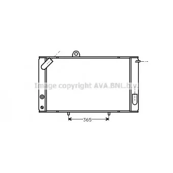 Radiateur, refroidissement du moteur AVA QUALITY COOLING AL2018