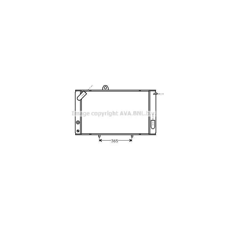 Radiateur, refroidissement du moteur AVA QUALITY COOLING AL2018