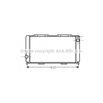 Radiateur, refroidissement du moteur AVA QUALITY COOLING