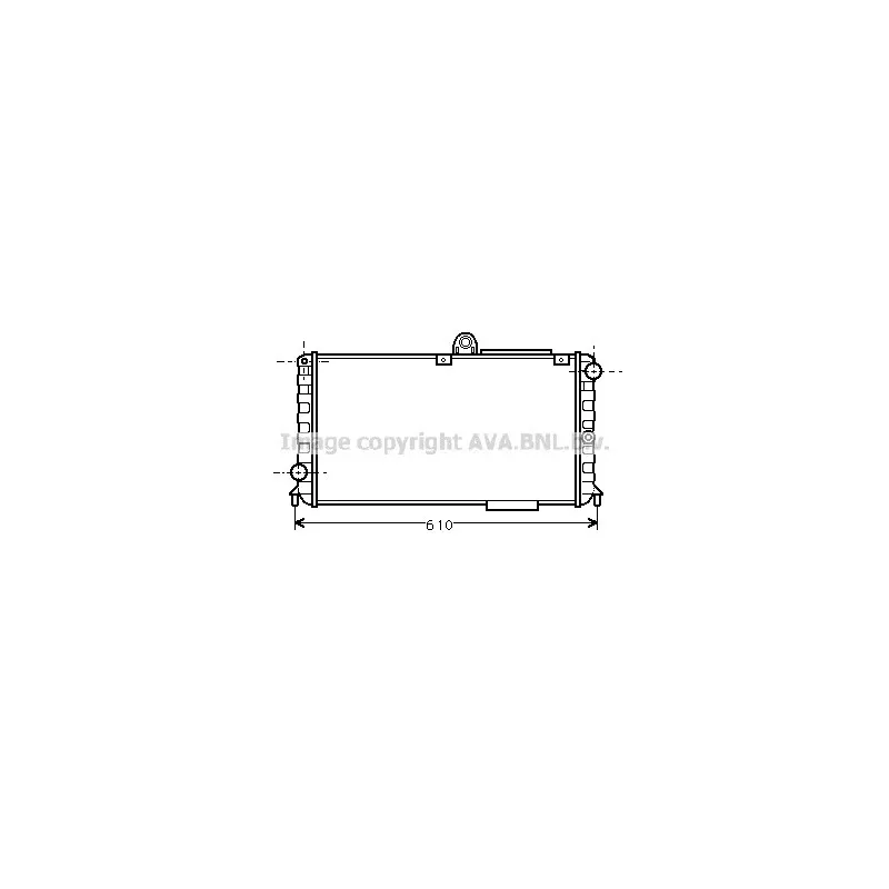 Radiateur, refroidissement du moteur AVA QUALITY COOLING AL2044