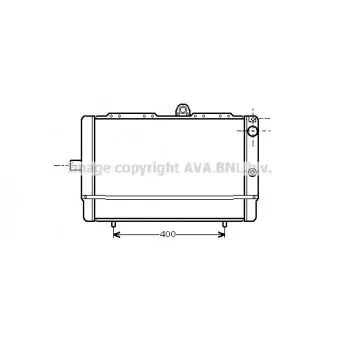 Radiateur, refroidissement du moteur AVA QUALITY COOLING