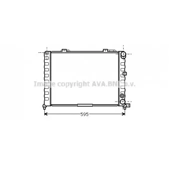 Radiateur, refroidissement du moteur AVA QUALITY COOLING AL2047