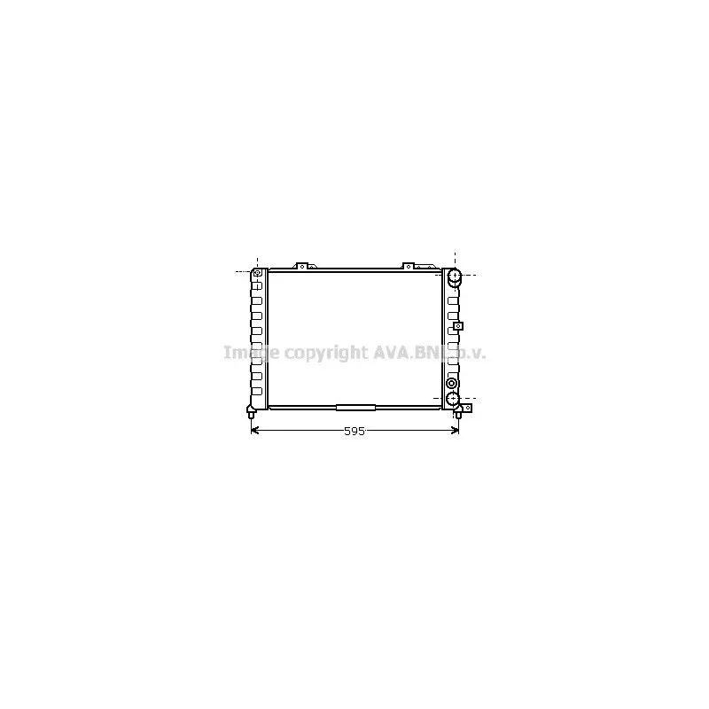 Radiateur, refroidissement du moteur AVA QUALITY COOLING AL2047