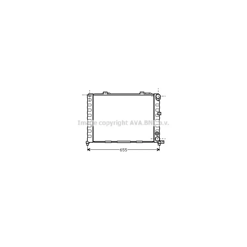 Radiateur, refroidissement du moteur AVA QUALITY COOLING AL2052