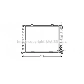 Radiateur, refroidissement du moteur AVA QUALITY COOLING AL2054