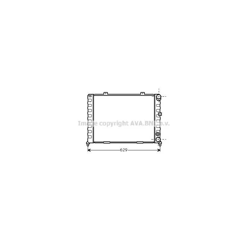 Radiateur, refroidissement du moteur AVA QUALITY COOLING AL2054