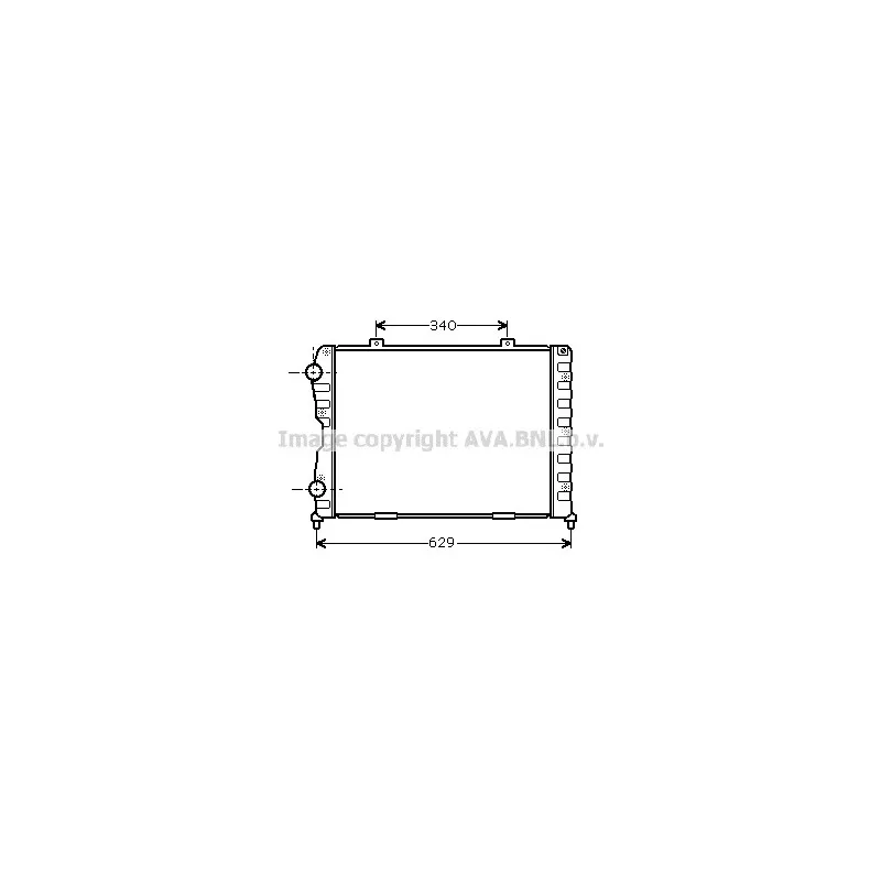 Radiateur, refroidissement du moteur AVA QUALITY COOLING AL2089