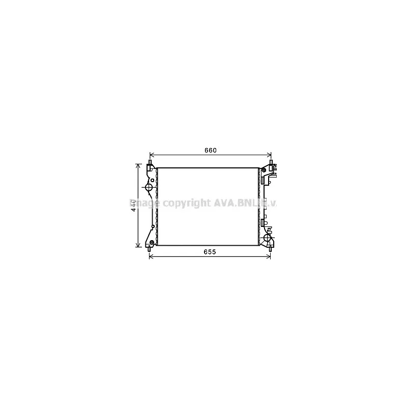 Radiateur, refroidissement du moteur AVA QUALITY COOLING AL2117