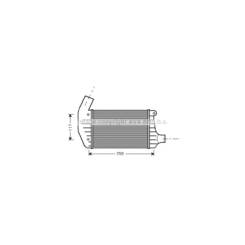 Intercooler, échangeur AVA QUALITY COOLING AL4067