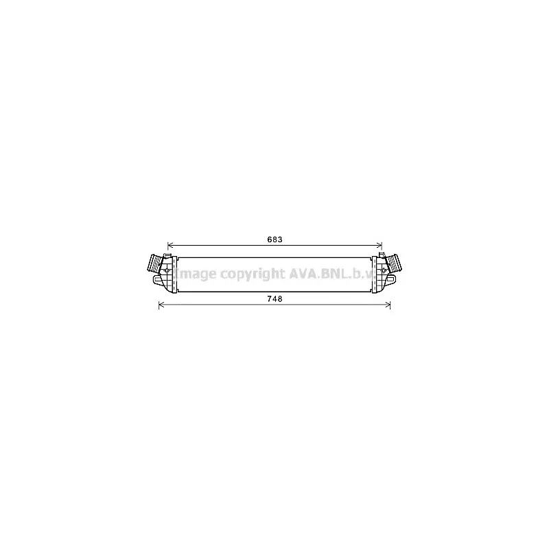 Intercooler, échangeur AVA QUALITY COOLING AL4129