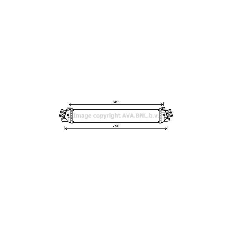 Intercooler, échangeur AVA QUALITY COOLING AL4130