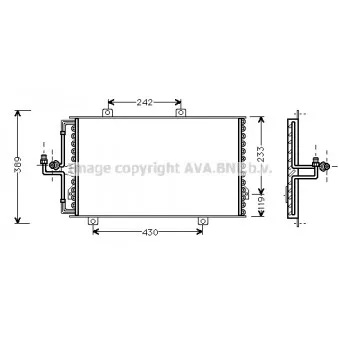 Condenseur, climatisation AVA QUALITY COOLING AL5060