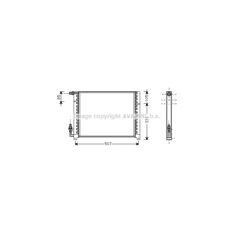 Condenseur, climatisation AVA QUALITY COOLING AL5061