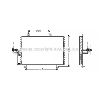 Condenseur, climatisation AVA QUALITY COOLING AL5062