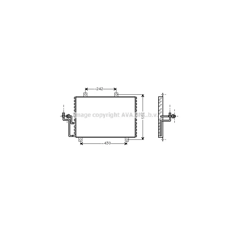 Condenseur, climatisation AVA QUALITY COOLING AL5062