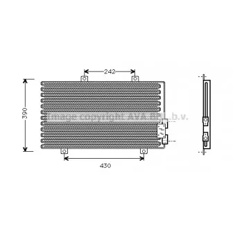 Condenseur, climatisation AVA QUALITY COOLING AL5063