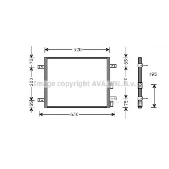 Condenseur, climatisation AVA QUALITY COOLING AL5081
