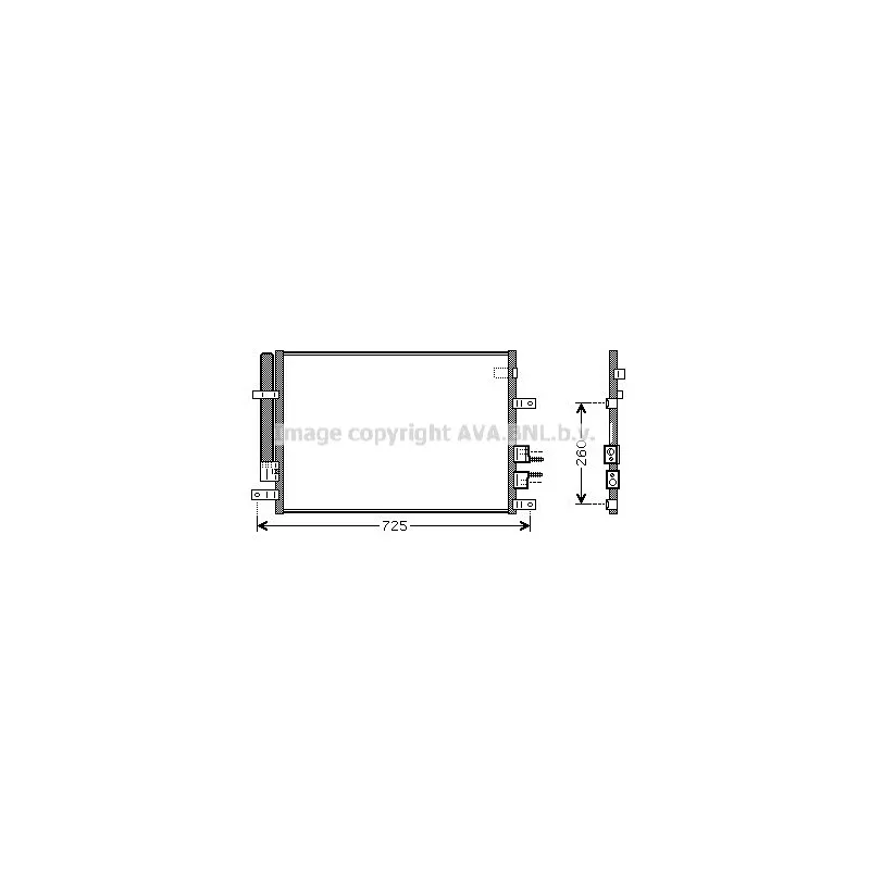 Condenseur, climatisation AVA QUALITY COOLING AL5097D