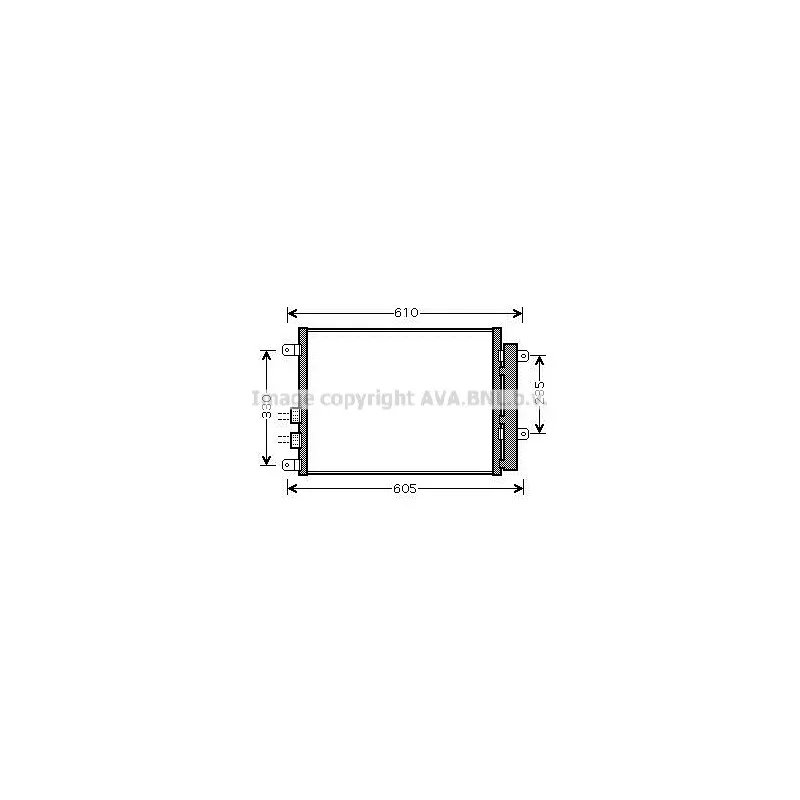 Condenseur, climatisation AVA QUALITY COOLING AL5109D