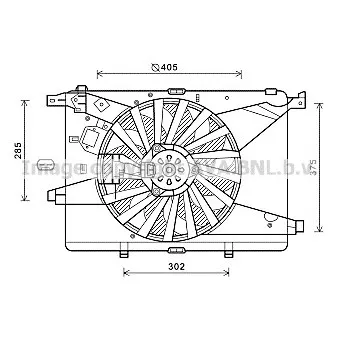 Ventilateur, refroidissement du moteur AVA QUALITY COOLING