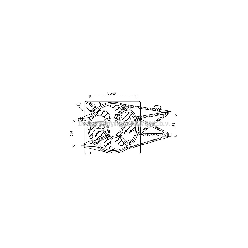 Ventilateur, refroidissement du moteur AVA QUALITY COOLING AL7520