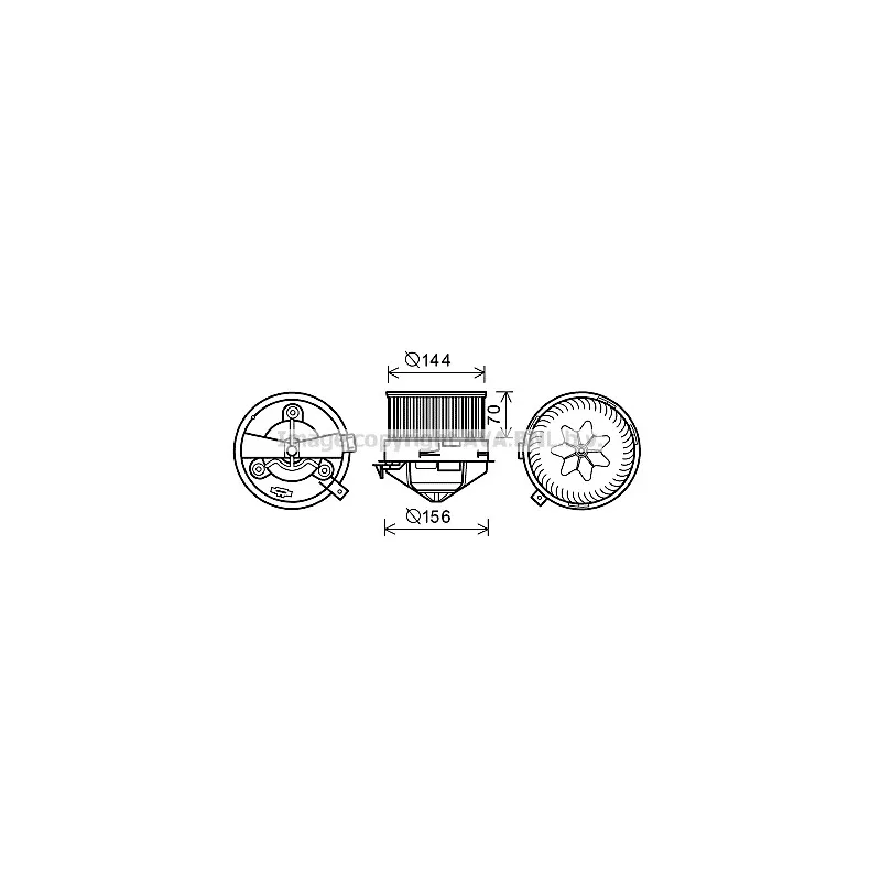 Moteur électrique, pulseur d'air habitacle AVA QUALITY COOLING AL8136