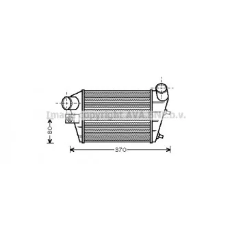 Intercooler, échangeur AVA QUALITY COOLING ALA4086