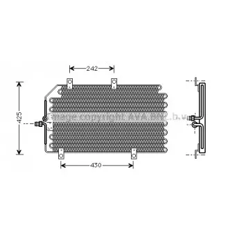 Condenseur, climatisation AVA QUALITY COOLING ALA5065