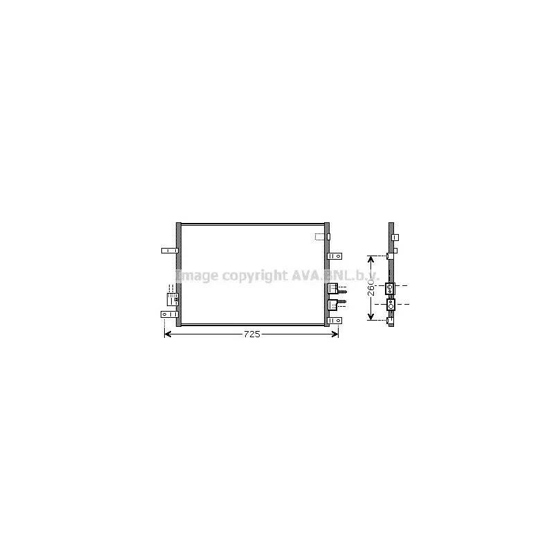 Condenseur, climatisation AVA QUALITY COOLING ALA5097