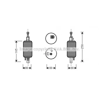 Filtre déshydratant, climatisation AVA QUALITY COOLING ALD001