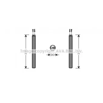 Filtre déshydratant, climatisation AVA QUALITY COOLING ALD098