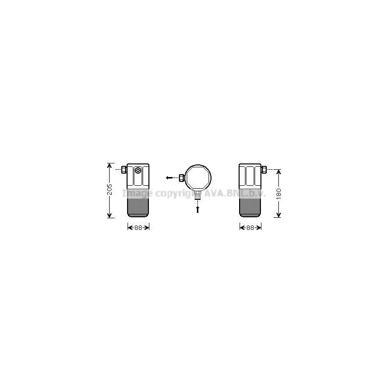 Filtre déshydratant, climatisation AVA QUALITY COOLING ALD100