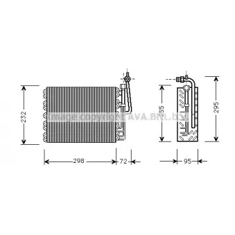 Evaporateur climatisation AVA QUALITY COOLING ALV008