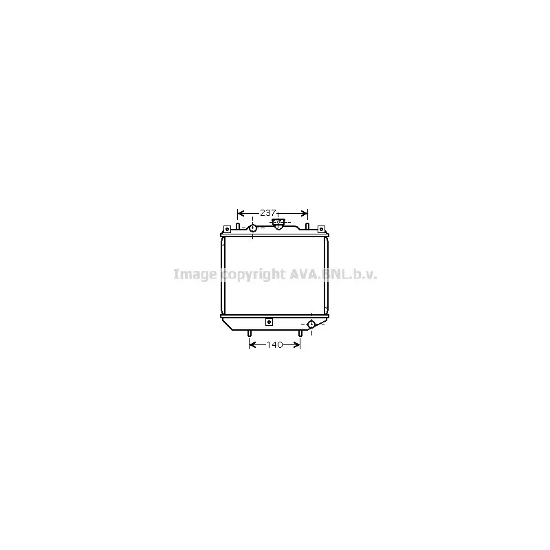 Radiateur, refroidissement du moteur AVA QUALITY COOLING AM2001