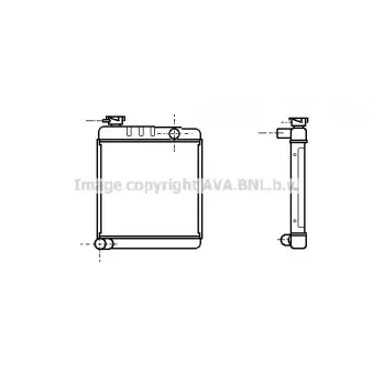 Radiateur, refroidissement du moteur AVA QUALITY COOLING AU2001
